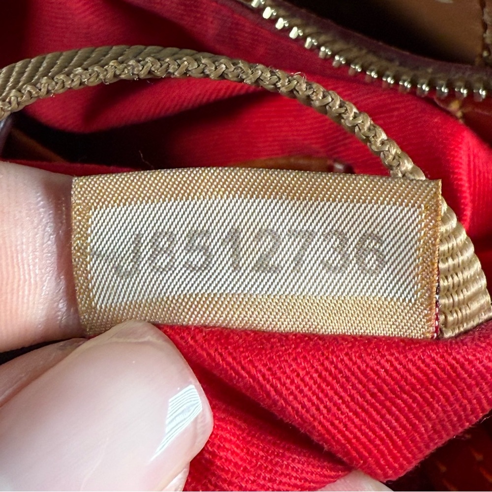 Dooney & Bourke Women's Saddle Brown Ostrich-Texture Leather Hobo Bag - Picture 10 of 10